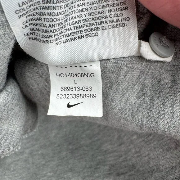 Nike Tech Fleece Asymmetric Cape Zip Hoodie Sweatshirt Women's Large Gray - Picture 10 of 13